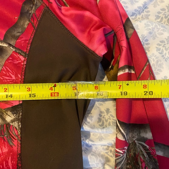 Pink Realtree Camo Brown Long Sleeve Dri More Tech Layer - Picture 6 of 7